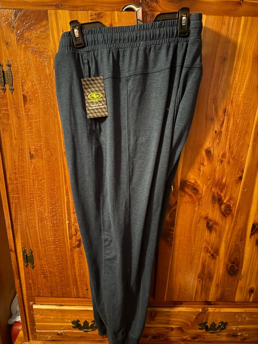 Men's Athletic Jogger Pants - Navy Size XL
